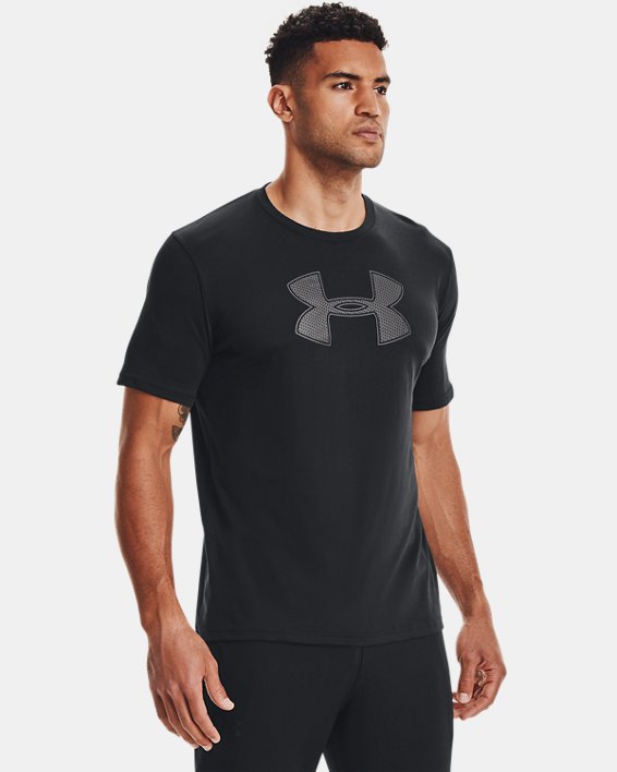 Men's UA Big Logo Short Sleeve T-Shirt, Black, pdpMainDesktop image number 1